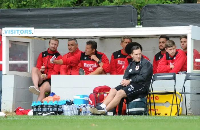 Framed Print : Steve Cotterill Shouting Instructions during Bristol City's Pre-Season Friendly at Brislington Stadium (July 2015) Framed Print : Steve Cotterill Shouting Instructions during Bristol City's Pre-Season Friendly at Brislington Stadium (July 2015)