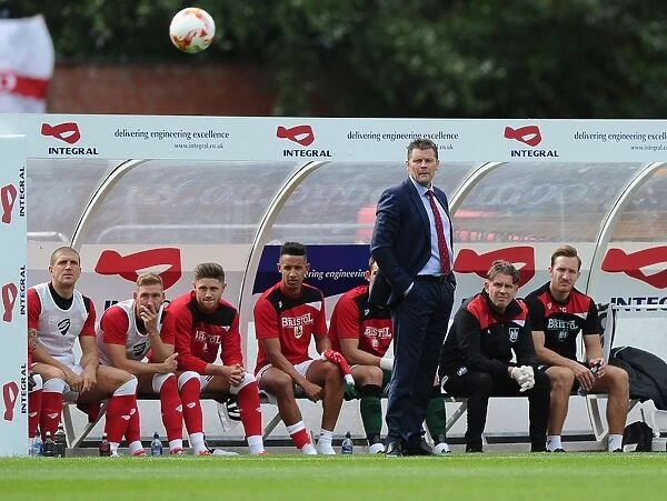 Steve Cotterill Watches as Bristol City Take on Burnley, Sky Bet Championship 2015