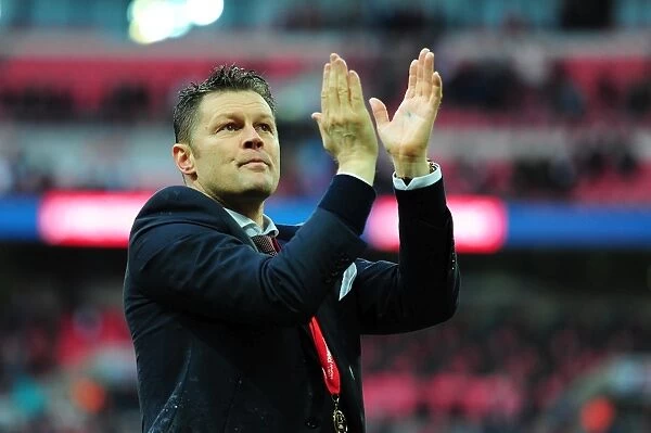 Steve Cotterill's Euphoric Reaction to Johnstone's Paint Trophy Victory with Ecstatic Fans