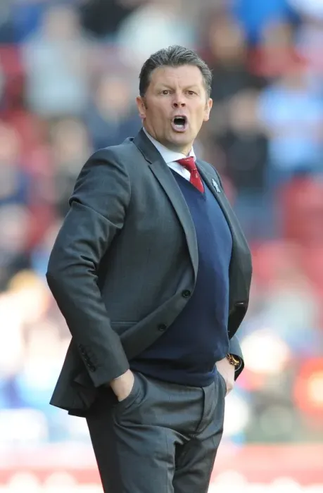 Framed Print : Steve Cotterill's Exultant Moment: Bristol City's Sky Bet League One Victory over Coventry City (18 / 04 / 2015) Framed Print : Steve Cotterill's Exultant Moment: Bristol City's Sky Bet League One Victory over Coventry City (18 / 04 / 2015)