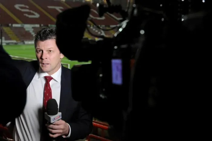 Framed Print : Steve Cotterill's Pre-Game Interview: Bristol City vs Coventry City, Sky Bet League One (Sky Sports HD, 04 / 02 / 2014)
