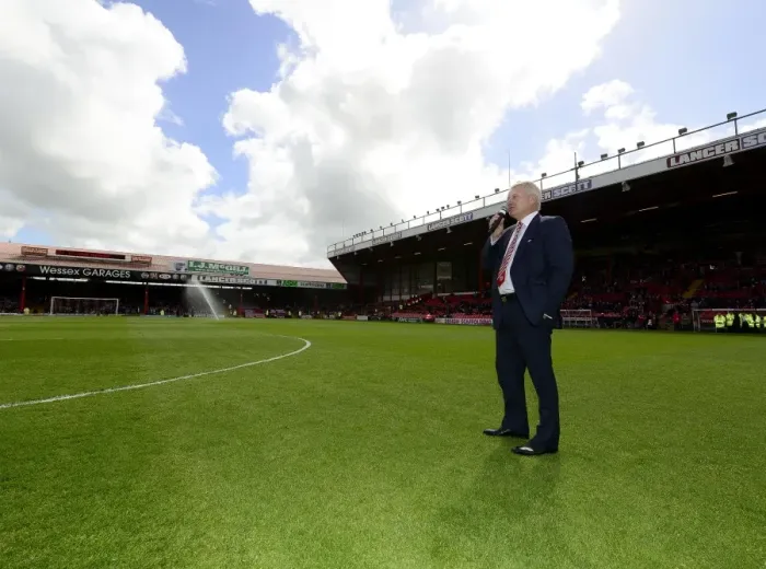 Framed Print : Steve Lansdown, Majority Shareholder of Bristol City, Watches April 2014 Match Against Crewe Framed Print : Steve Lansdown, Majority Shareholder of Bristol City, Watches April 2014 Match Against Crewe