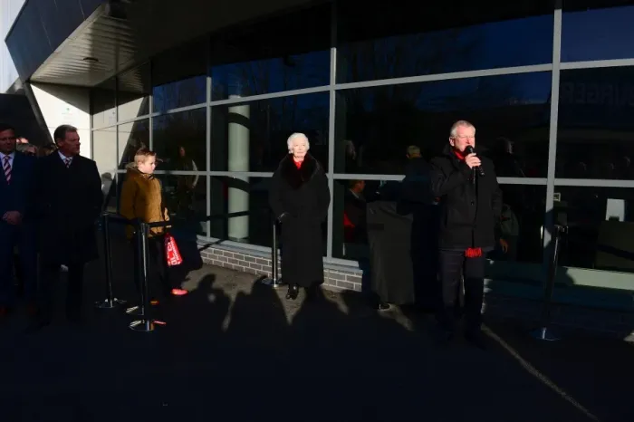 Framed Print : Steve Lansdown Unveils Marina Dolman Walkway at Ashton Gate: Bristol City vs. Reading, 2017 Framed Print : Steve Lansdown Unveils Marina Dolman Walkway at Ashton Gate: Bristol City vs. Reading, 2017