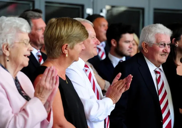 Framed Print : Steve Lansdown Unveils New Lansdown Stand at Ashton Gate: Bristol City vs Wigan Athletic, 2016