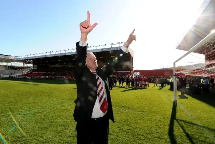 Framed Print : Steve Lansdown's Emotional Championship Victory: Bristol City's Glory at Ashton Gate Framed Print : Steve Lansdown's Emotional Championship Victory: Bristol City's Glory at Ashton Gate