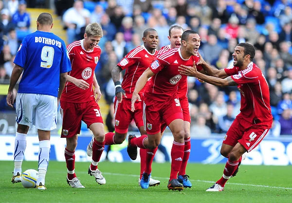 Steven Caulker's Goal: Bristol City Leads 1-0 Against Cardiff City, Npower Championship 2010