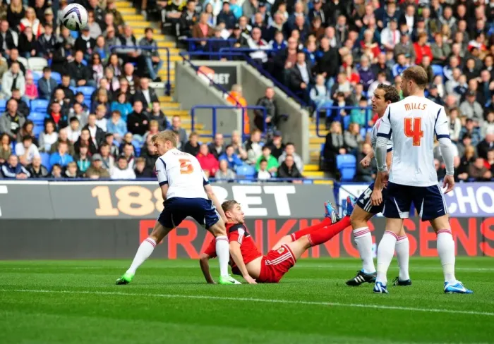 Framed Print : Steven Davies Scores Overhead Kick: Bristol City Leads Bolton Wanderers in Championship Match Framed Print : Steven Davies Scores Overhead Kick: Bristol City Leads Bolton Wanderers in Championship Match