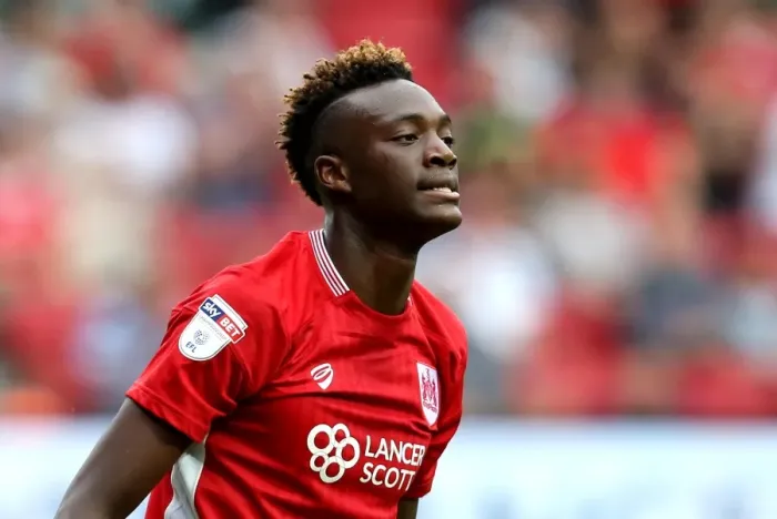 Framed Print : Tammy Abraham in Action: Bristol City vs. Derby County, Sky Bet Championship, Ashton Gate Stadium, 2016