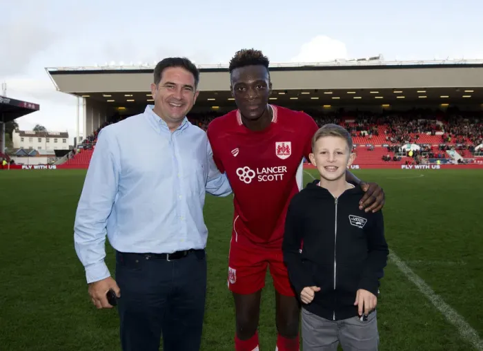 Framed Print : Tammy Abraham in Action: Bristol City vs. Nottingham Forest, October 2016 - Ashton Gate Stadium