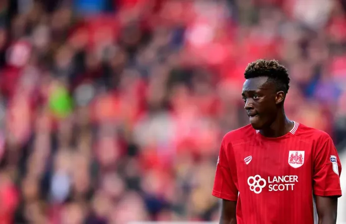 Framed Print : Tammy Abraham in Action: Bristol City vs. Nottingham Forest, Sky Bet Championship (October 1, 2016)
