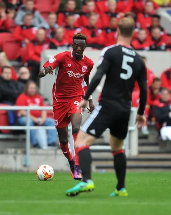 Framed Print : Tammy Abraham in Action: Bristol City vs. Nottingham Forest, Sky Bet Championship (January 10, 2016) Framed Print : Tammy Abraham in Action: Bristol City vs. Nottingham Forest, Sky Bet Championship (January 10, 2016)