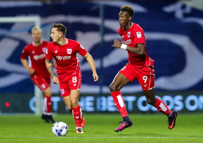 Framed Print : Tammy Abraham in Action: QPR vs. Bristol City Championship Clash, 18 / 10 / 2016