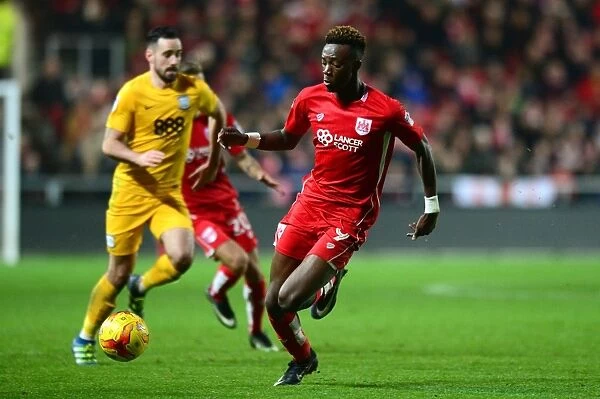 Tammy Abraham in Action: Sky Bet Championship Clash between Bristol City and Preston North End (17 / 12 / 2016)