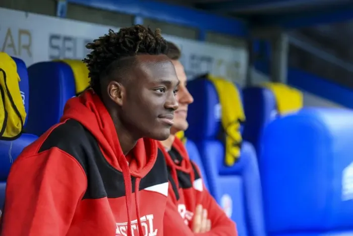 Framed Print : Tammy Abraham in Action: Sky Bet Championship Showdown at Reading (November 2016)