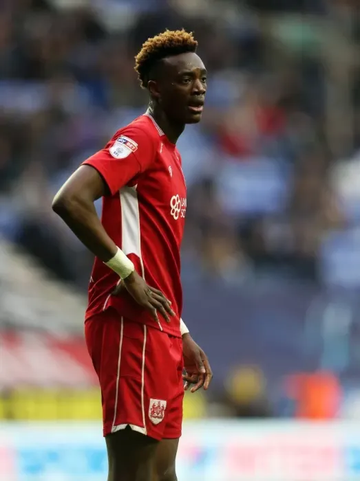 Framed Print : Tammy Abraham in Action: Wigan Athletic vs. Bristol City, Sky Bet Championship (11 March 2017)