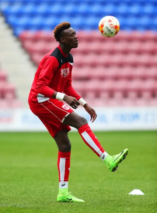 Framed Print : Tammy Abraham in Action: Wigan Athletic vs. Bristol City, Sky Bet Championship (March 11, 2017)