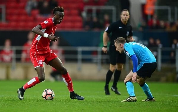 Tammy Abraham Charges Forward: Bristol City vs. Fleetwood Town, FA Cup Third Round