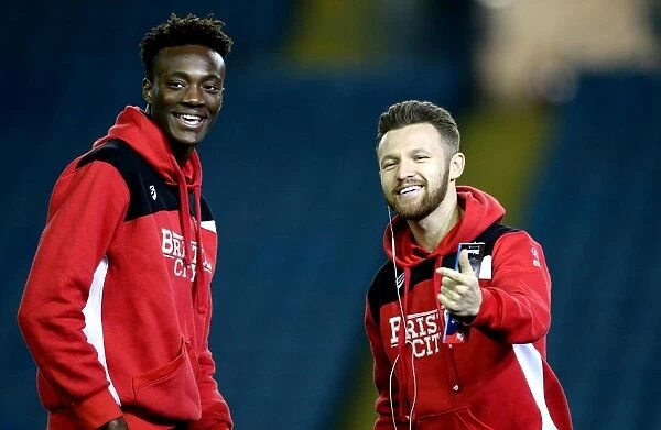 Tammy Abraham and Matty Taylor of Bristol City in Action against Leeds United, 2017