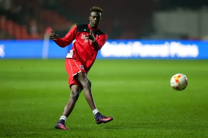 Framed Print : Tammy Abraham Prepares for Bristol City vs Hull City EFL Cup Showdown Framed Print : Tammy Abraham Prepares for Bristol City vs Hull City EFL Cup Showdown