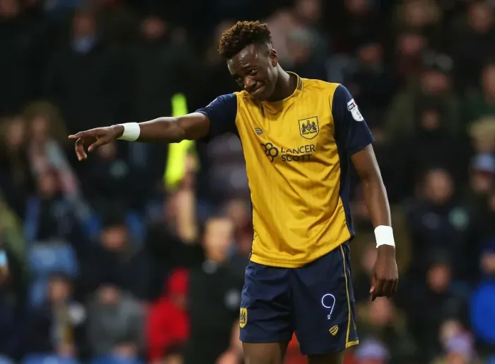 Framed Print : Tammy Abraham Scores for Bristol City Against Burnley in FA Cup Fourth Round, January 2017 Framed Print : Tammy Abraham Scores for Bristol City Against Burnley in FA Cup Fourth Round, January 2017