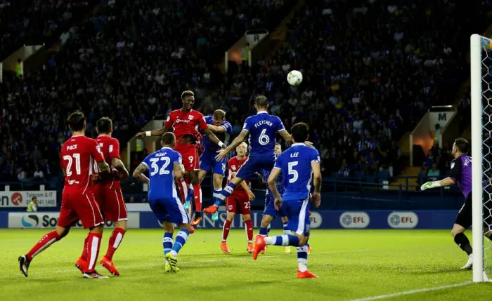 Framed Print : Tammy Abraham Scores First Goal: Sheffield Wednesday vs. Bristol City, September 13, 2016 Framed Print : Tammy Abraham Scores First Goal: Sheffield Wednesday vs. Bristol City, September 13, 2016
