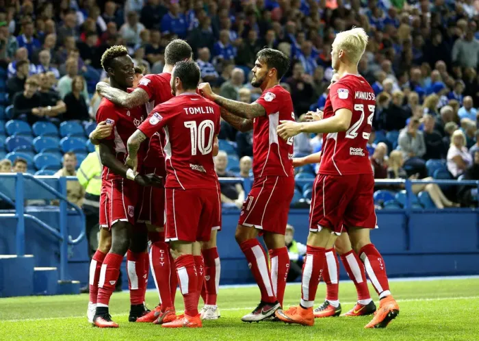 Framed Print : Tammy Abraham Scores Historic First Goal for Bristol City Against Sheffield Wednesday, 2016 Framed Print : Tammy Abraham Scores Historic First Goal for Bristol City Against Sheffield Wednesday, 2016