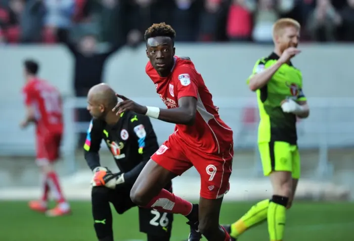 Framed Print : Tammy Abraham Scores the Opener: Bristol City vs. Reading, 2017