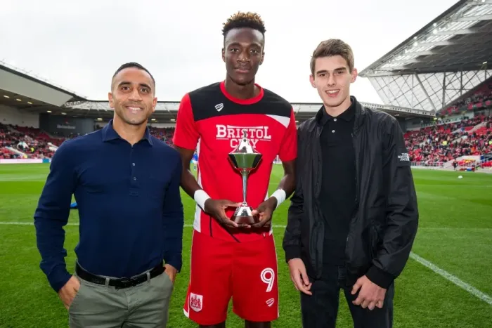 Framed Print : Tammy Abraham Wins PFA Fans Player of the Month Award Before Bristol City vs. Blackburn Rovers