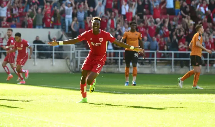 Framed Print : Tammy Abraham's Brace: Bristol City vs. Wolverhampton Wanderers, 08-04-2017 Framed Print : Tammy Abraham's Brace: Bristol City vs. Wolverhampton Wanderers, 08-04-2017