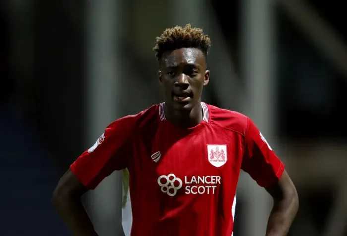 Framed Print : Tammy Abraham's Determined Display: Preston North End vs. Bristol City, Sky Bet Championship (April 4, 2017)
