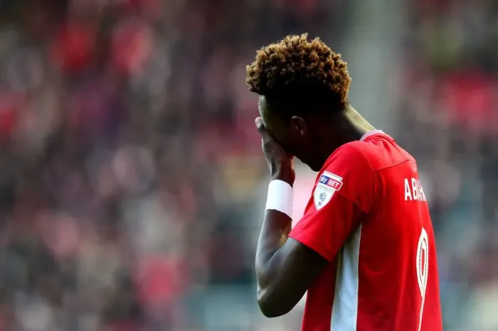 Framed Print : Tammy Abraham's Disappointment: Bristol City v Reading, 2017