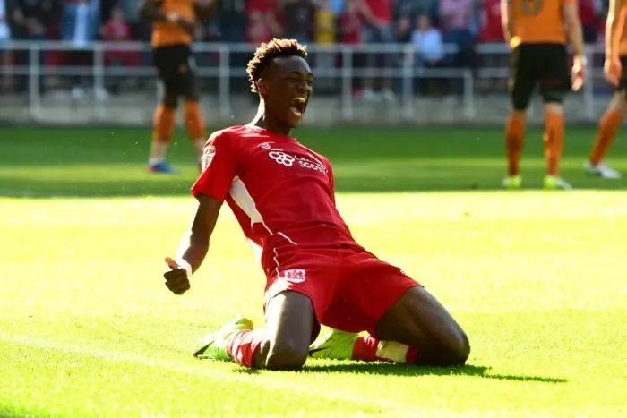 Framed Print : Tammy Abraham's Double: Bristol City vs. Wolverhampton Wanderers, 08-04-2017 Framed Print : Tammy Abraham's Double: Bristol City vs. Wolverhampton Wanderers, 08-04-2017