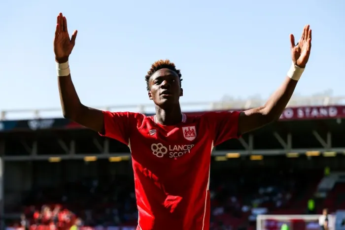 Framed Print : Tammy Abraham's Dramatic Equalizer: Bristol City vs Barnsley, Sky Bet Championship Framed Print : Tammy Abraham's Dramatic Equalizer: Bristol City vs Barnsley, Sky Bet Championship