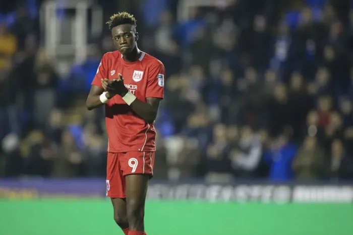 Framed Print : Tammy Abraham's Emotional Moment as Reading Defeat Bristol City 2-1 Framed Print : Tammy Abraham's Emotional Moment as Reading Defeat Bristol City 2-1