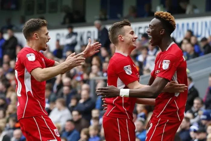 Framed Print : Tammy Abraham's Epic Goal Celebration: A Thrilling Moment at Ewood Park (Sky Bet Championship, 2017)