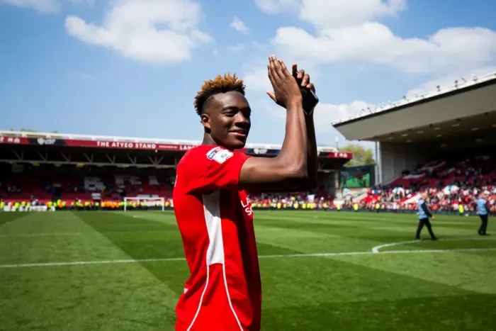 Framed Print : Tammy Abraham's Epic Loan Season Celebration with Bristol City Fans Framed Print : Tammy Abraham's Epic Loan Season Celebration with Bristol City Fans