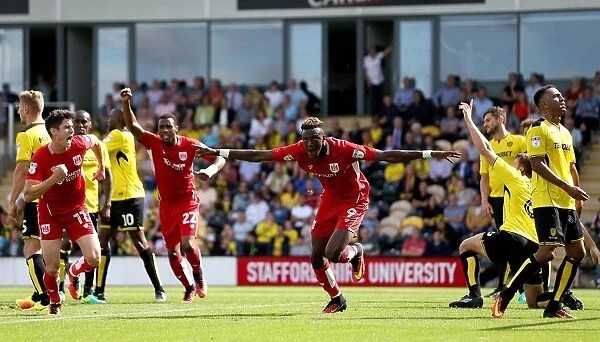 Tammy Abraham's Euphoric Goal: Burton Albion vs. Bristol City, Sky Bet Championship (August 13, 2016)