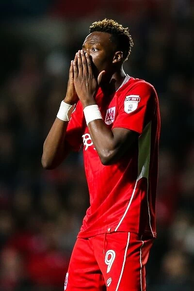 Tammy Abraham's Frustration: A Moment of Disappointment at Ashton Gate, 2016 (Bristol City vs Leeds United)