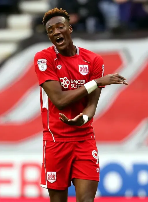 Framed Print : Tammy Abraham's Frustration: Wigan Athletic vs. Bristol City Championship Clash (March 11, 2017)