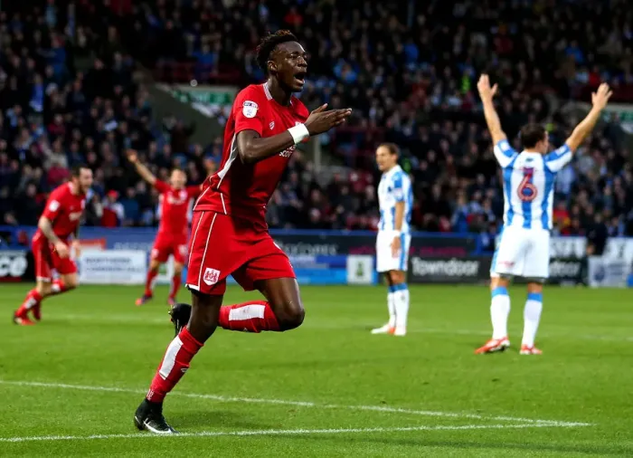 Framed Print : Tammy Abraham's Game-Changing Equalizer: Huddersfield Town vs. Bristol City (December 10, 2016)