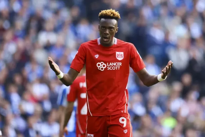 Framed Print : Tammy Abraham's Goal Sparks Euphoria among Bristol City Fans at Amex Stadium