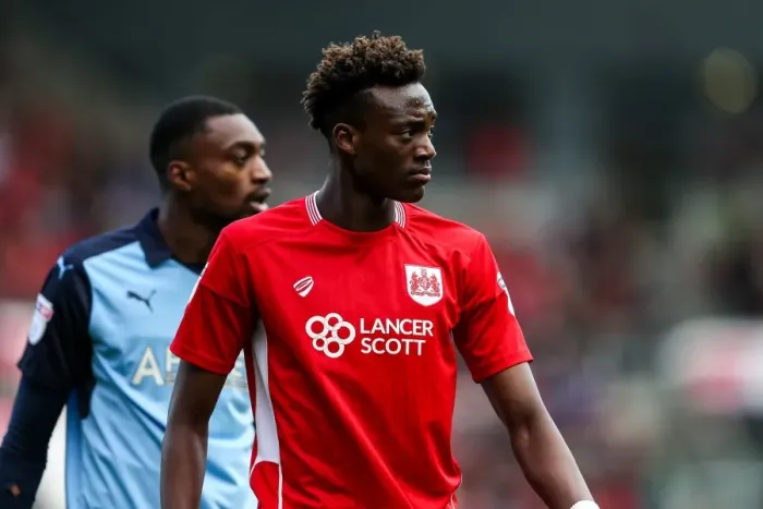 Framed Print : Tammy Abraham's Intense Focus: Bristol City vs Rotherham United, Sky Bet Championship (February 2017) Framed Print : Tammy Abraham's Intense Focus: Bristol City vs Rotherham United, Sky Bet Championship (February 2017)