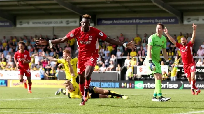 Framed Print : Tammy Abraham's Last-Minute Stunner: Burton Albion vs. Bristol City, Sky Bet Championship (August 13, 2016)