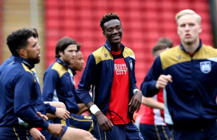 Framed Print : Tammy Abraham's Pre-Match Routine: Barnsley vs. Bristol City, 2016