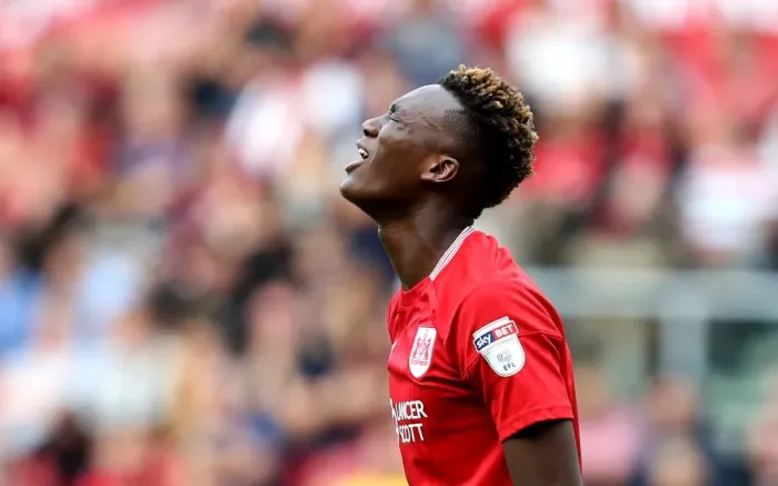 Framed Print : Tammy Abraham's Shining Debut: Bristol City vs Derby County in Sky Bet Championship (September 17, 2016)