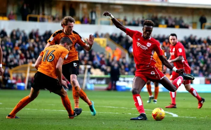 Framed Print : Tammy Abraham's Strike: Wolverhampton Wanderers vs. Bristol City (December 2016) Framed Print : Tammy Abraham's Strike: Wolverhampton Wanderers vs. Bristol City (December 2016)