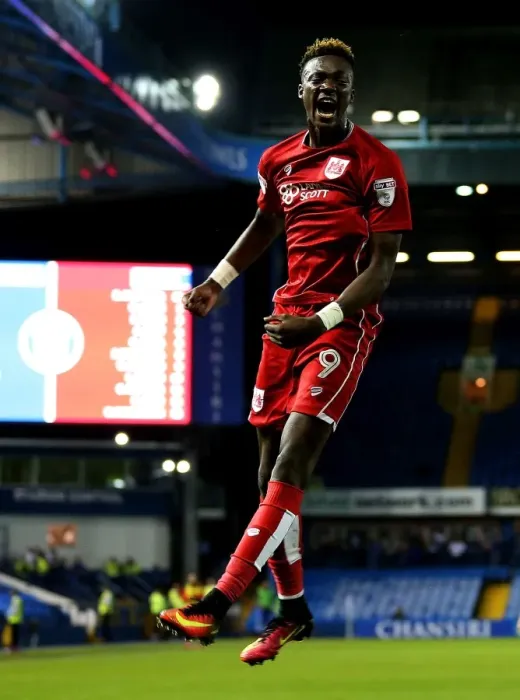 Framed Print : Tammy Abraham's Stunner: Bristol City's Historic First Goal vs Sheffield Wednesday (September 13, 2016)