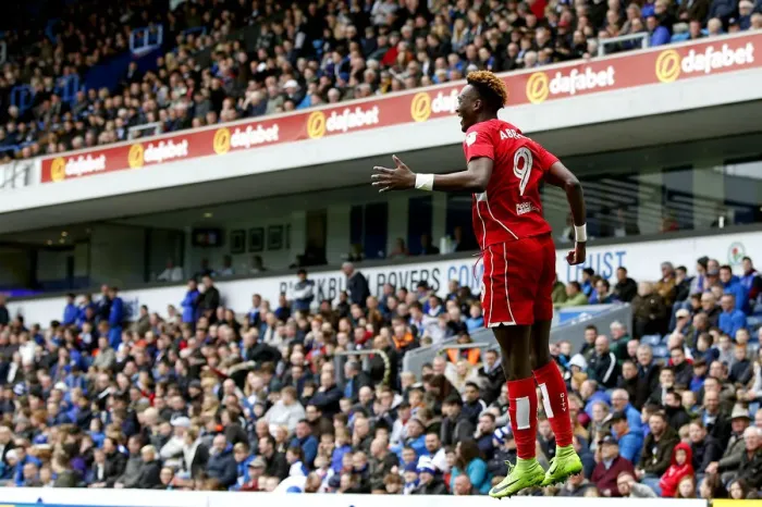 Framed Print : Tammy Abraham's Thrilling Goal Celebration: Historic First Win for Bristol City over Blackburn Rovers (Sky Bet Championship, 2017) Framed Print : Tammy Abraham's Thrilling Goal Celebration: Historic First Win for Bristol City over Blackburn Rovers (Sky Bet Championship, 2017)