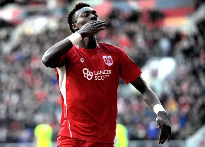 Framed Print : Tammy Abraham's Thrilling Goal Celebration: Bristol City vs. Reading, Sky Bet Championship (January 2, 2017) Framed Print : Tammy Abraham's Thrilling Goal Celebration: Bristol City vs. Reading, Sky Bet Championship (January 2, 2017)