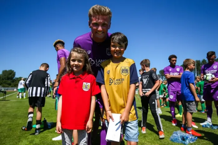 Framed Print : Taylor Moore of Bristol City Poses before Guernsey Friendly, 2017 Framed Print : Taylor Moore of Bristol City Poses before Guernsey Friendly, 2017